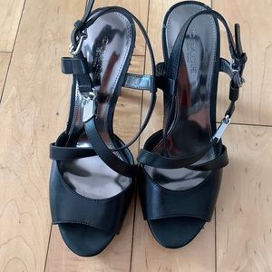 Coach Open Toe Heels, Size 7